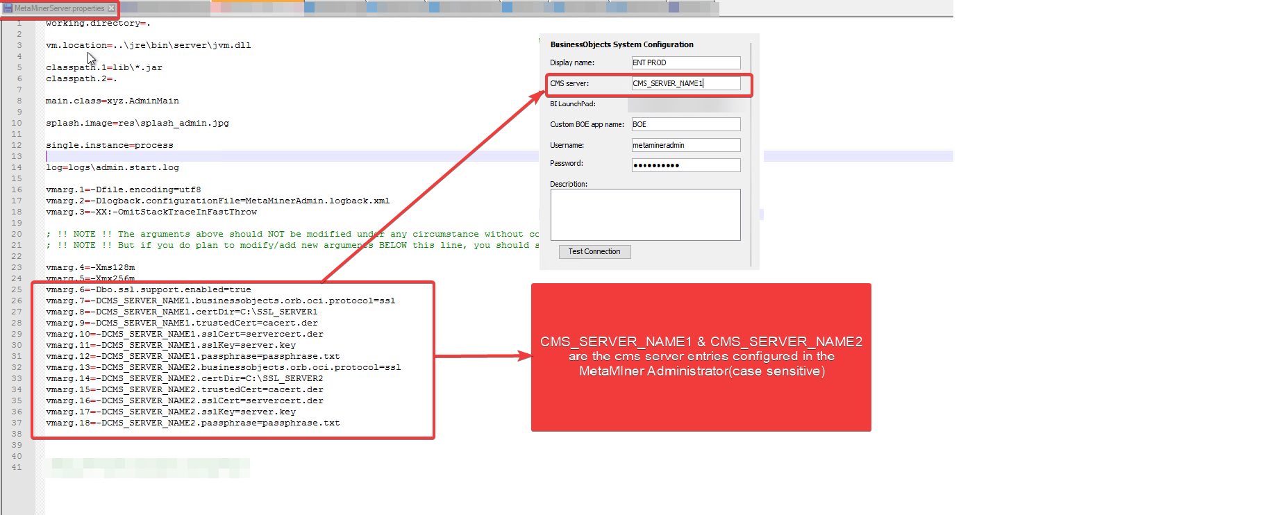 MM Admin config