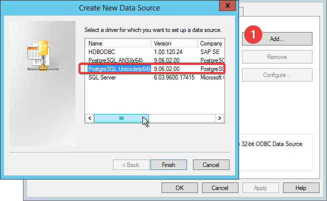 Postgres ODBC Driver Files