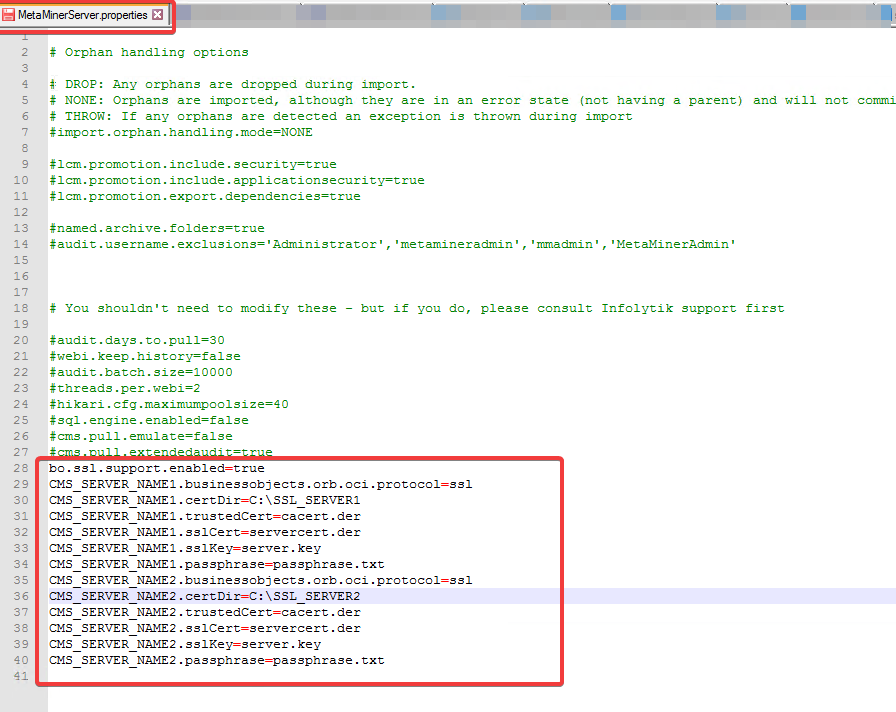 MMS properties config