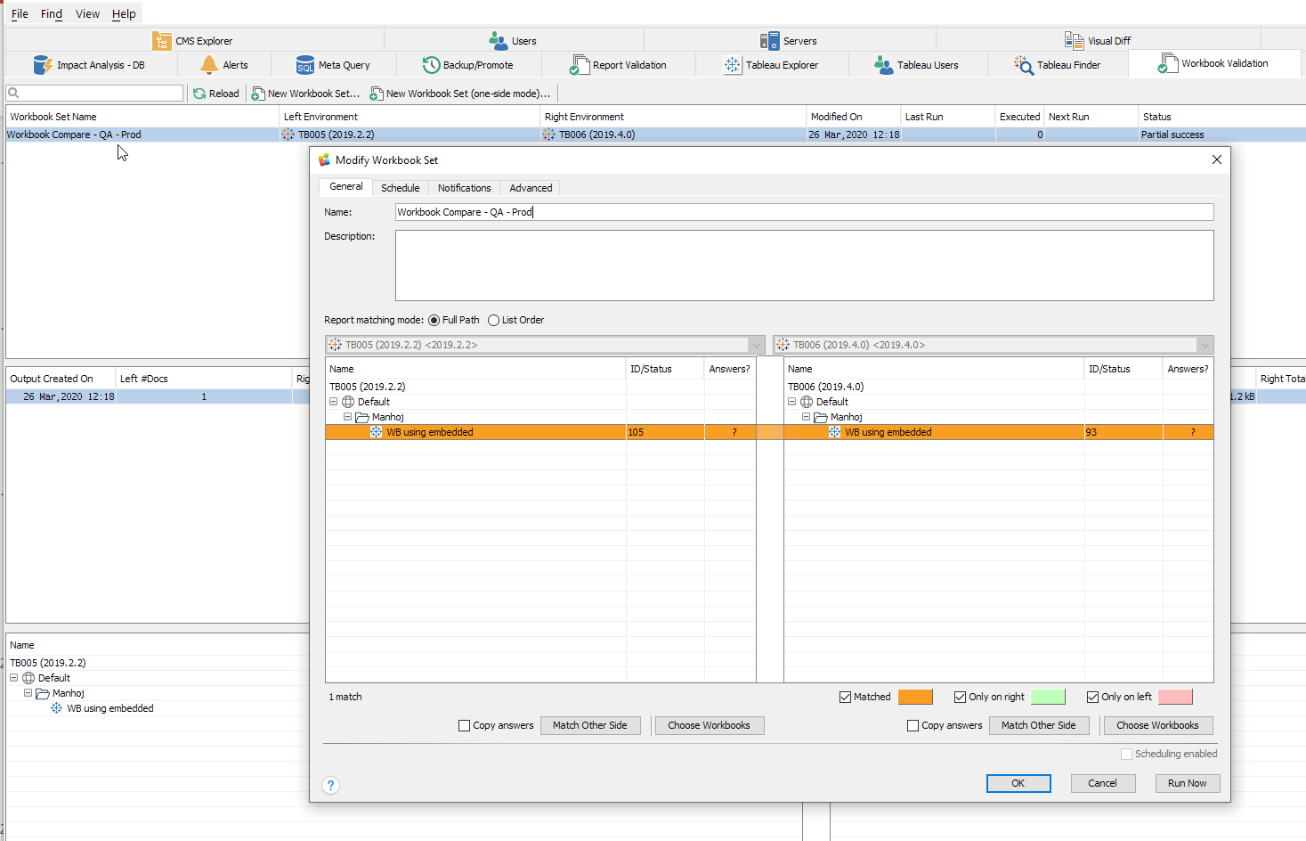 MetaMiner Tableau Workbook Validation