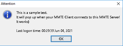 Connection Banner in MMC