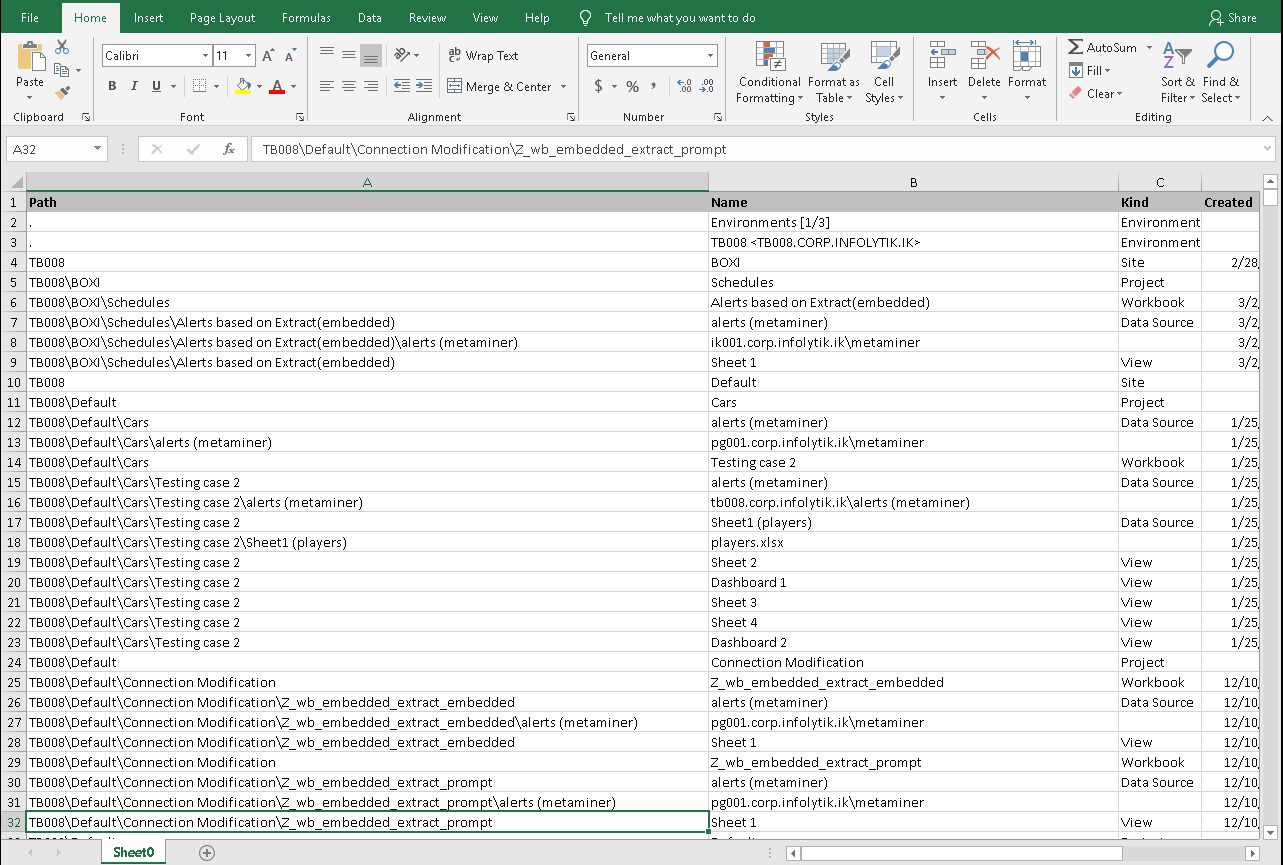 Excel Export Example