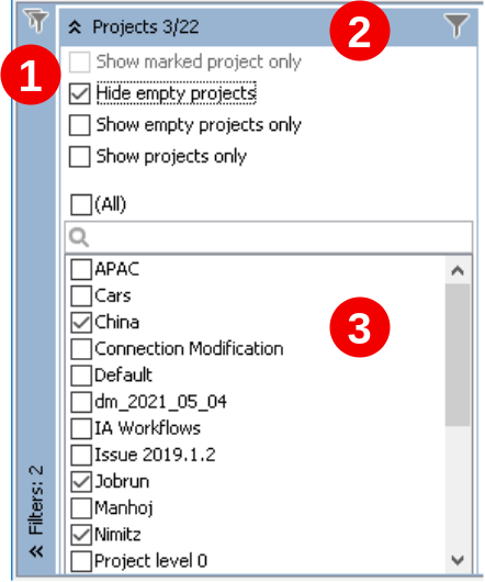 MMC Filter Pane