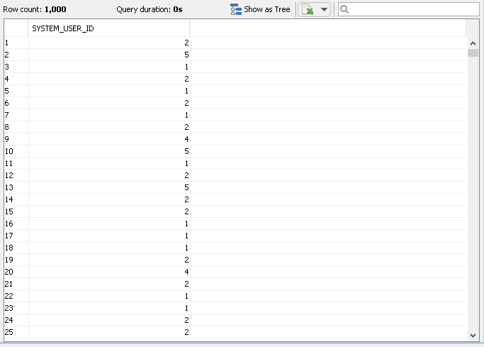 Show Column Values