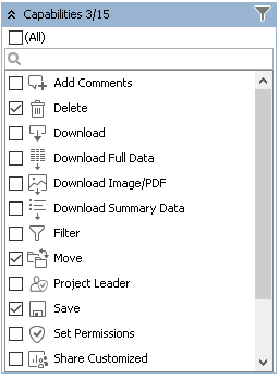 Capabilities Filter