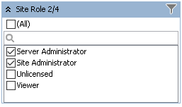 Site Role Filter