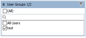 User Groups Filter