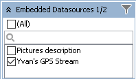 Embedded Data Source Filter