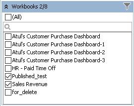 Workbooks Filter