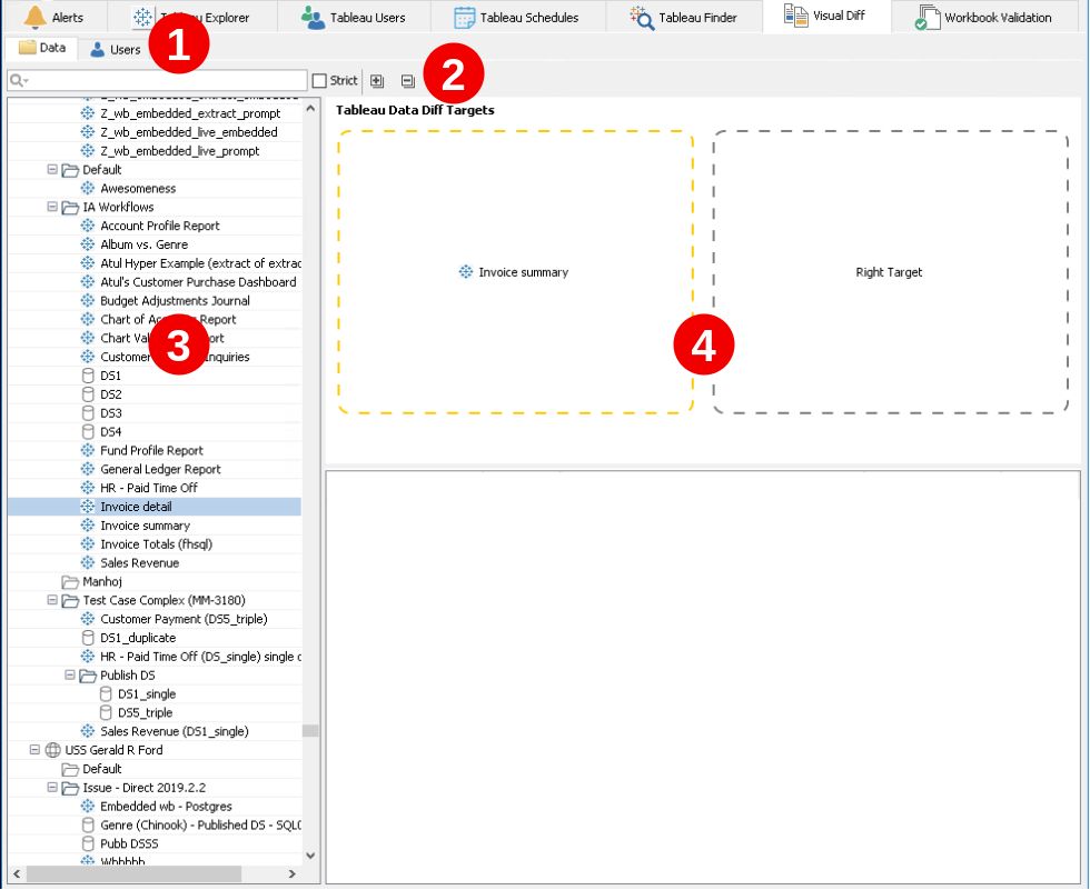 Visual Diff Initial View