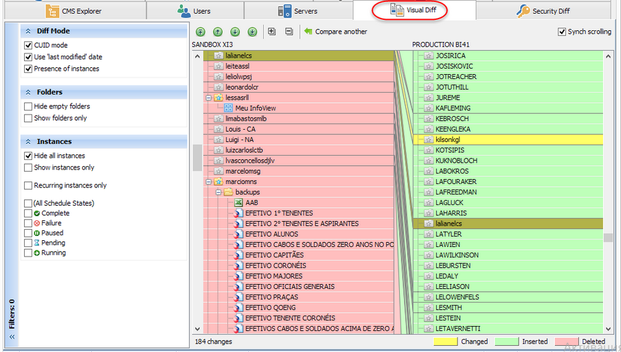 metaminer-application-tabs-folder-compare