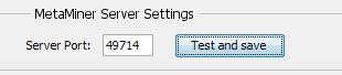 metaminer-port-settings